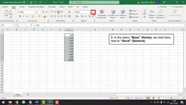 How to apply number format in Microsoft Excel