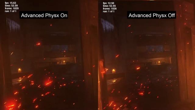 Metro Exodus Physx Comparison