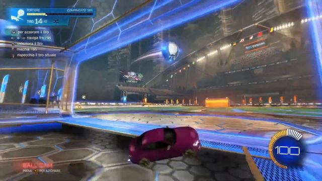 Silver 2 tries a goalie training pack-Rocket League