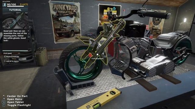 Играю в игру 1ЧАСТЬ. Motorcycle Mechanic Simulator 2021
