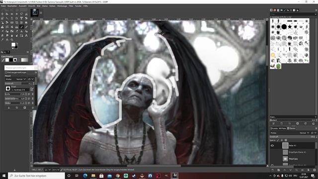 Speedart Gimp Bildbearbeitung Vampir
