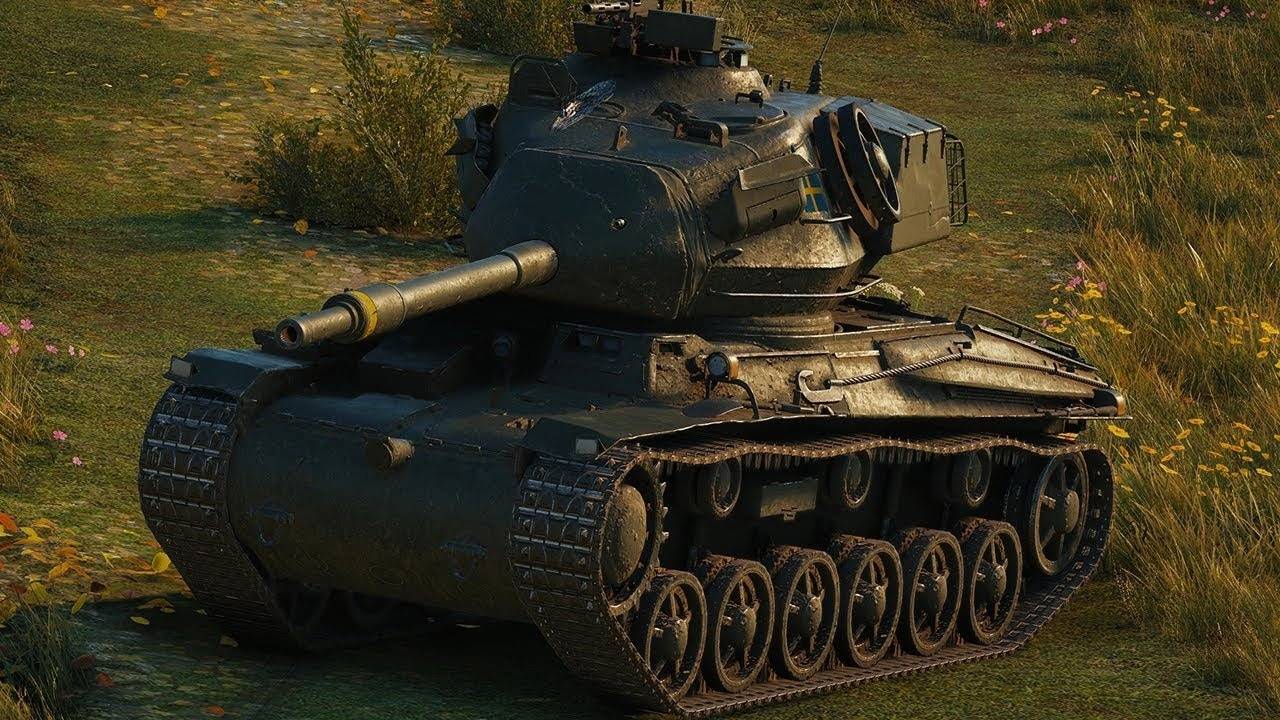 Tanks Blitz — Бой на Strv 74