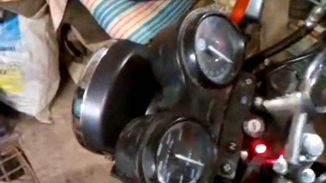 Круглая фара на Yamaha YBR-125