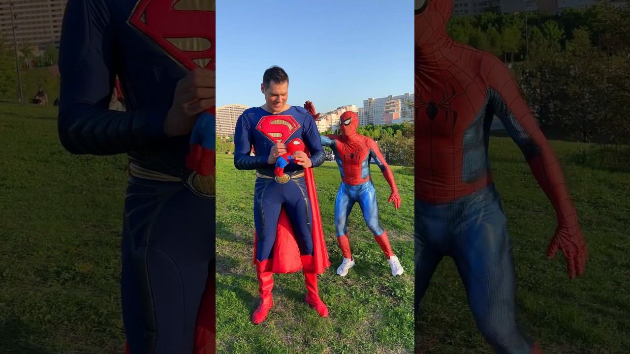 Superman controls Spider-Man@Superman_Universe #shorts