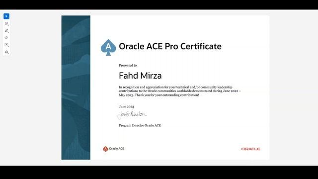 Humbled to be Oracle ACE Pro Again
