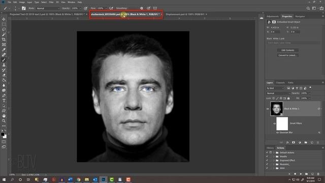 Photoshop: How To Create The Powerful Look Of Text Projected Onto A Face!