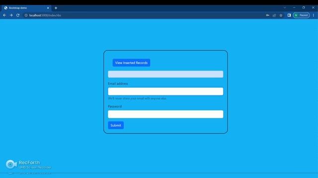 Nodejs Database (mongodb) Project