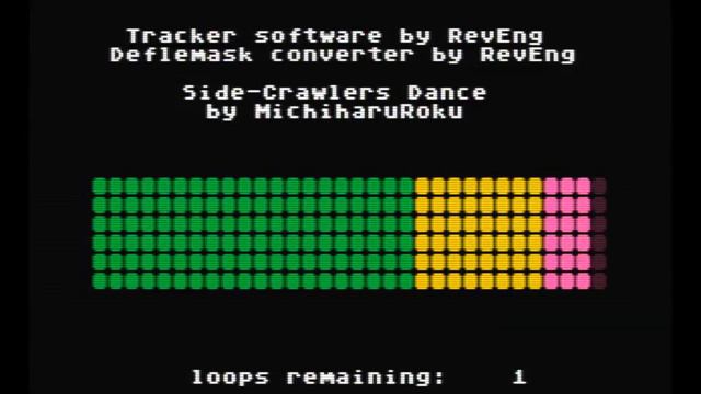 Atari 7800 XMYM Tracker - Side-Crawler's Dance