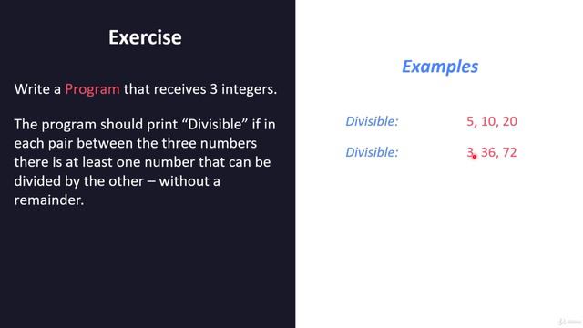 13.13. Divisible 3 Numbers Example - Question
