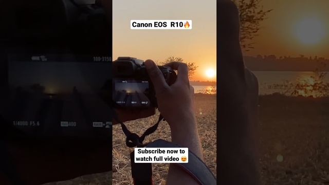 Canon EOS R10 camera tasting with Sunset ? #canon #canoneosr10 #sunsetview #sunsets