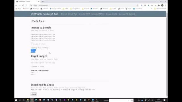 FaceSearch - based on Docker
