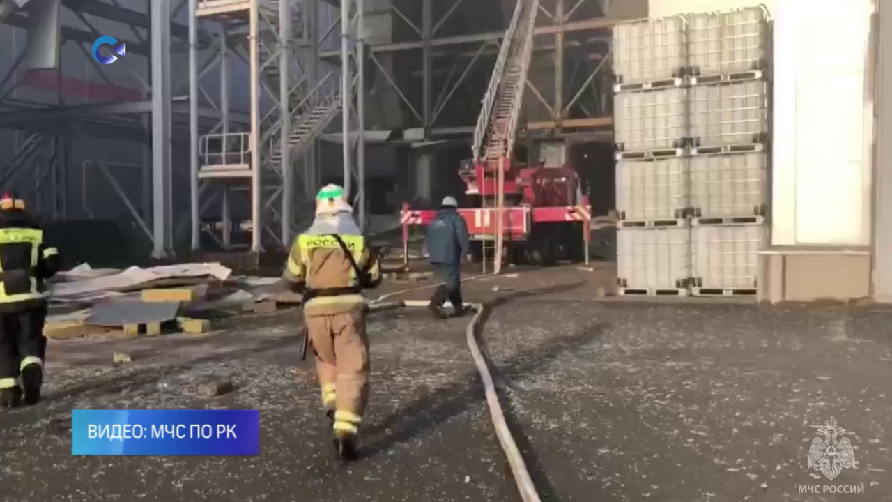 В Петрозаводске произошёл пожар на предприятии ДОК «Калевала»