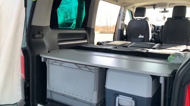Открытие сезона VANLive- обзор нашего Multivan. Ужин на природе.
