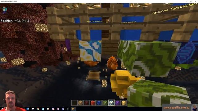 Animal Cell Lesson Creation in Minecraft Education Edition