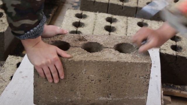 Арболитовые блоки - испытание на прочность г. Казань