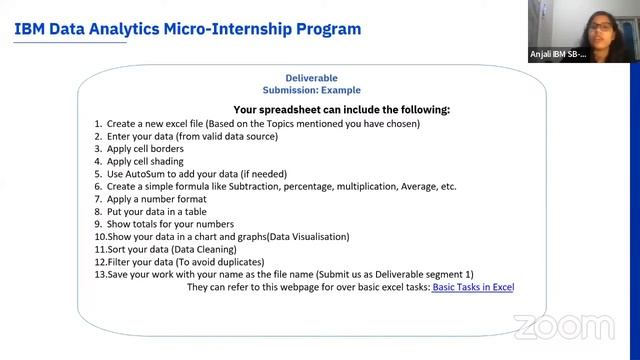 IBM Skillsbuild Unlocking Data Insights using Excel  Micro-Internship program || Orientation EXCEL