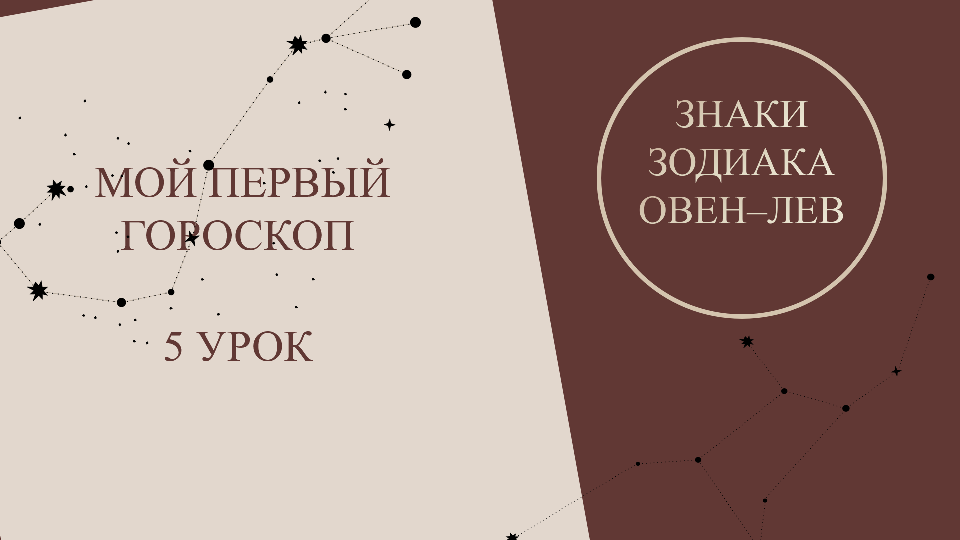 Курс астрология для начинающих. Мой первый гороскоп. 5 урок. Знаки Зодиака