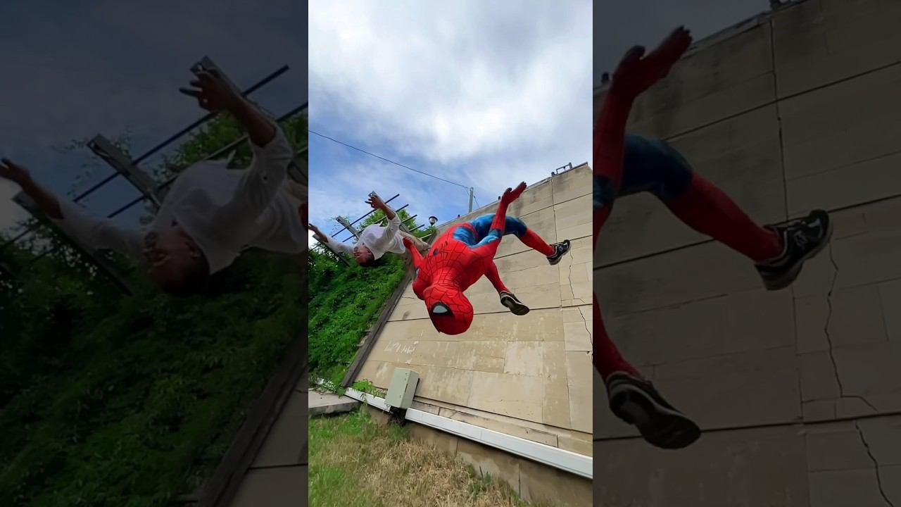 Spiderman or Parkour?@VovanBloger #shorts