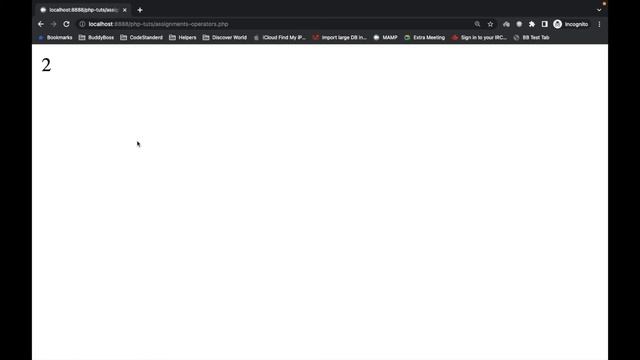 Assignment Operations in PHP