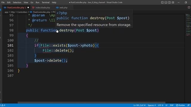 Blog  ب Laravel 9 and Vue js 3 Composition API -33- Admin Dashboard  Delete Post