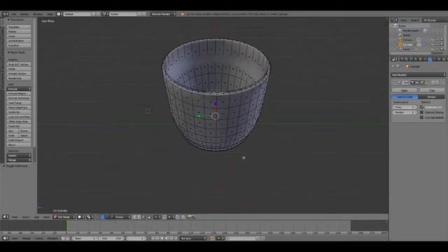 Создание кружки в программе Blender