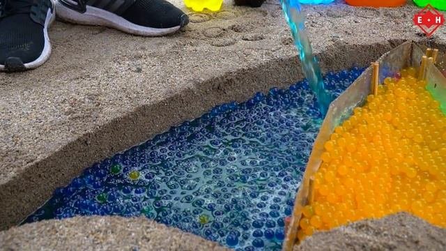 Satisfying Video l How To Make Rainbow Umbrella in SQUID GAME with Orbeez Mentos vs Big Coca Cola