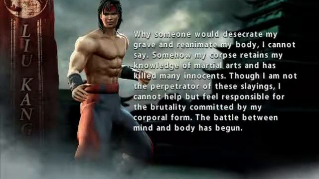 Mortal Kombat Deception - Playstation 2 & Xbox & GameCube - Liu Kang - Biography - Part 2