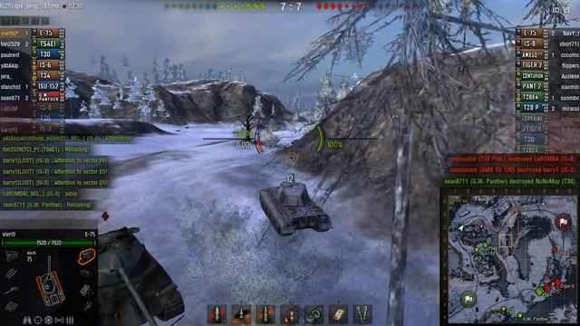 WOT E-75 In Arctic Region, 3 Battle Heroes