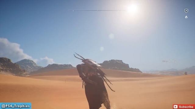Assassins Creed Origins - Overheating Trophy Guide Witness Raining Bugs in Desert