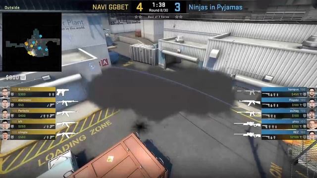 NAVI Nuke Outside Smokes (CS:GO TRICKS)