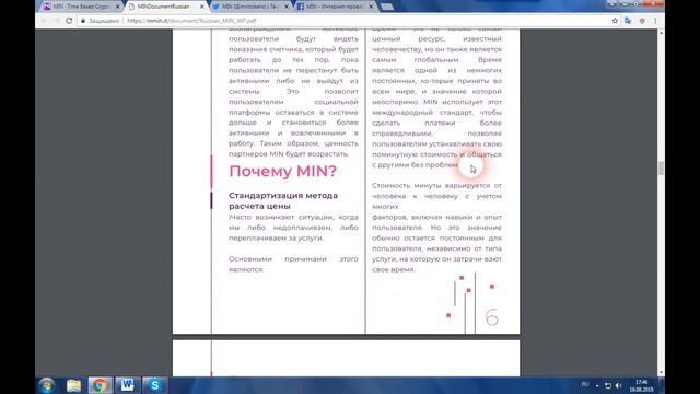 MIN White Papper - главный документ платформы для поминутной оплаты услуг профессионалов