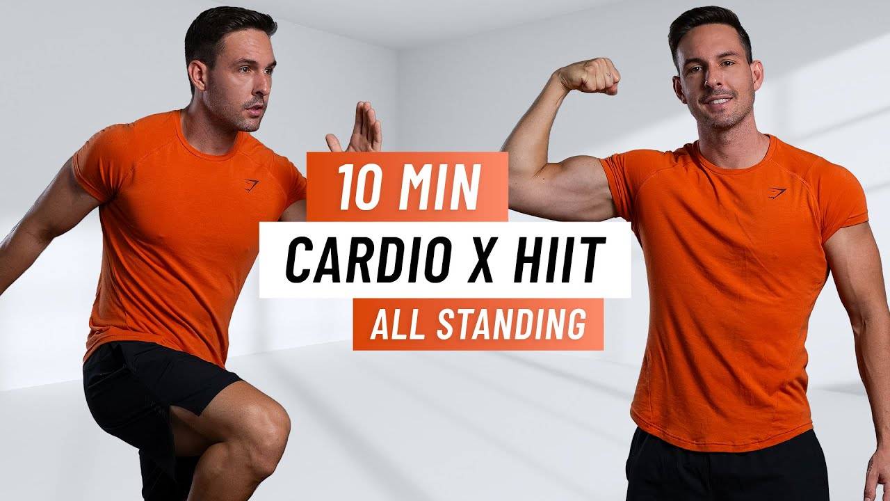 Oliver Sjostrom - 10 MIN CARDIO HIIT WORKOUT - ALL STANDING -Fat Burning Home Workout (No Equipment)