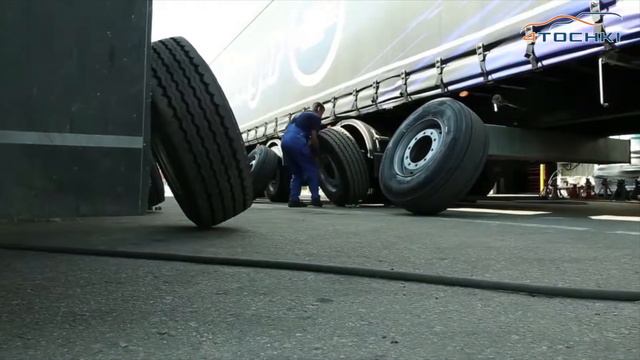 Michelin - cравнительный тест грузовых шин на расход топлива на 4 точки. Шины и диски 4точки
