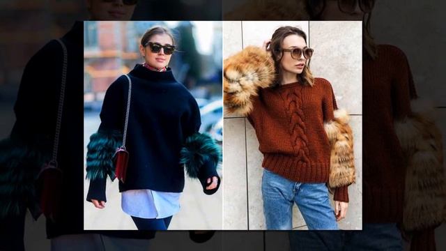 Вязание спицами женского свитера  Модные модели 2020 года   Knitting Sweater Knitting video