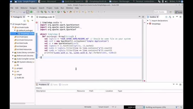 Spark - Setting up Spark  Dev Environment using SBT and Eclipse