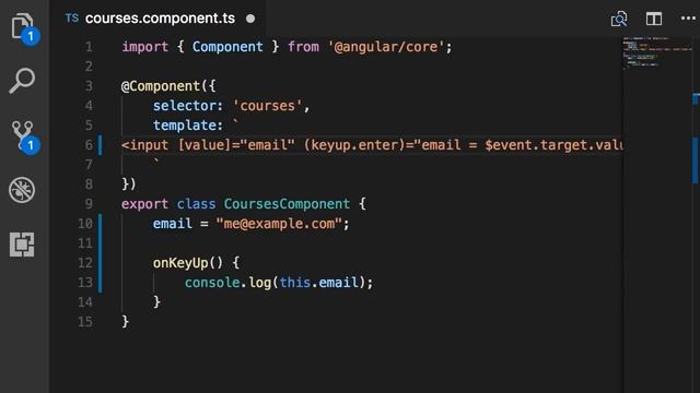 Two-way Binding and ngModel in Angular 4