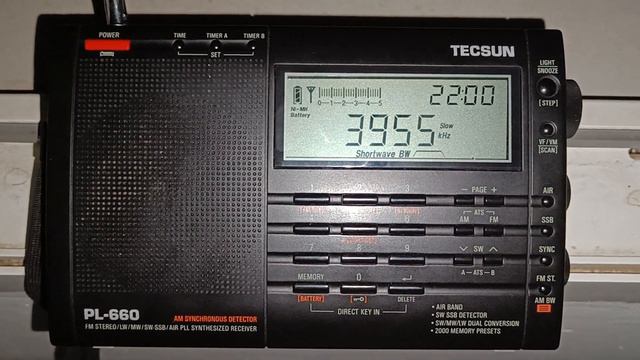 Tecsun PL-660 KBS World Radio in German 3955 kHz 20:00 UTC 19.02.2024