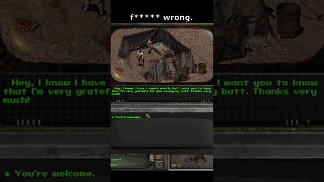 Knight In Perfect Armour And Telling Her The Truth In Fallout 2