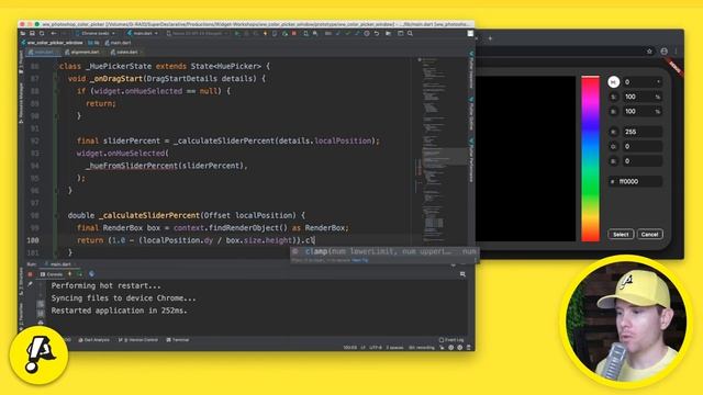 Photoshop Color Picker in Flutter | Widget Workshop