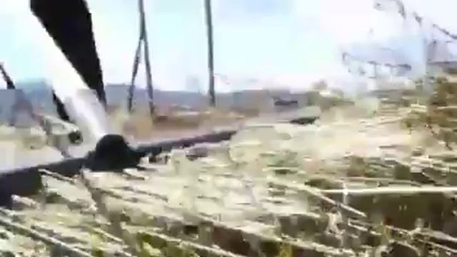 Уборка сухой травы