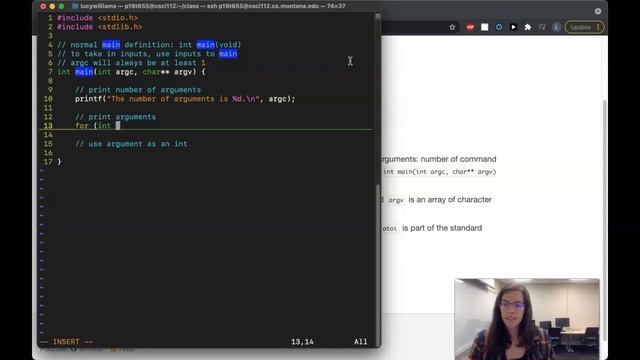 Lecture 8 video 1: command line arguments