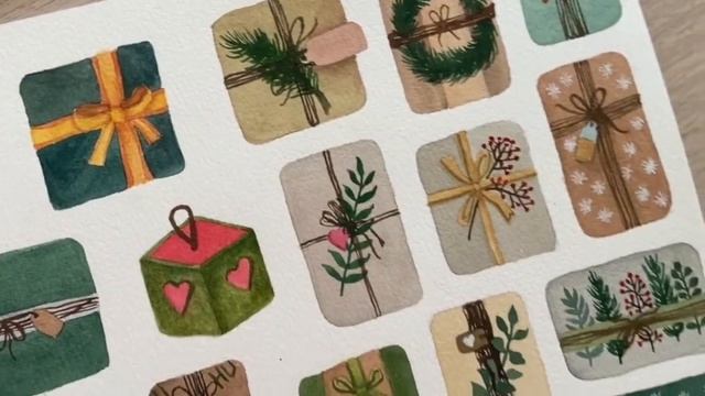 Craft watercolor gift clipart