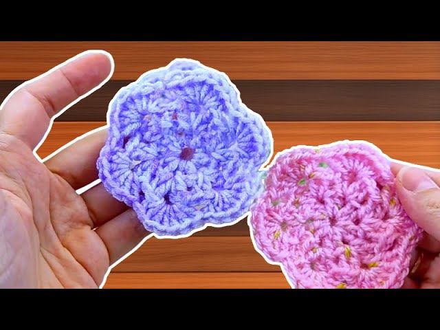 How To Crochet A Simple Flower  Step by Step Crochet Flower Tutorial For Beginners #crochet