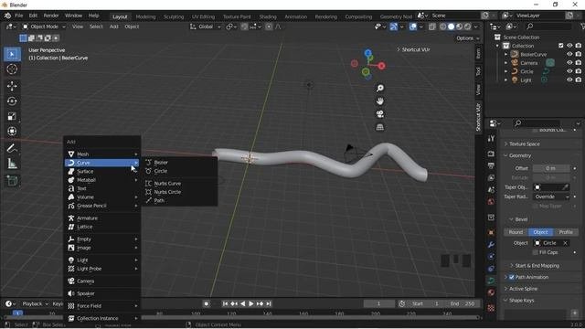 Blender tutorial 04 : Sweep profile alongs paths