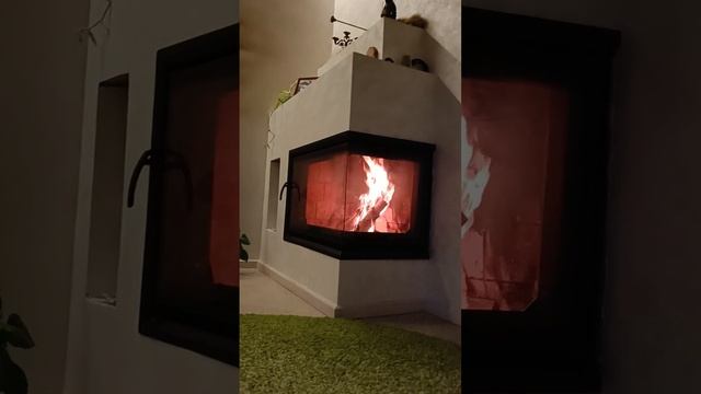 Каминная угловая дверца Механикенн «Про» со стеклом —заказ WhatsApp +7(963) 312-31-31 #камины #печи