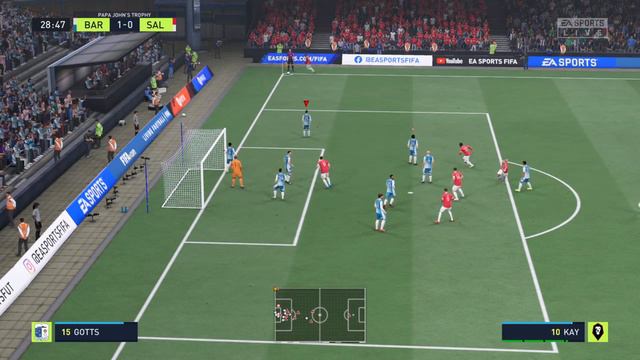 Papa John's Trophy / Career Mode / Barrow - Salford City / FIFA 22