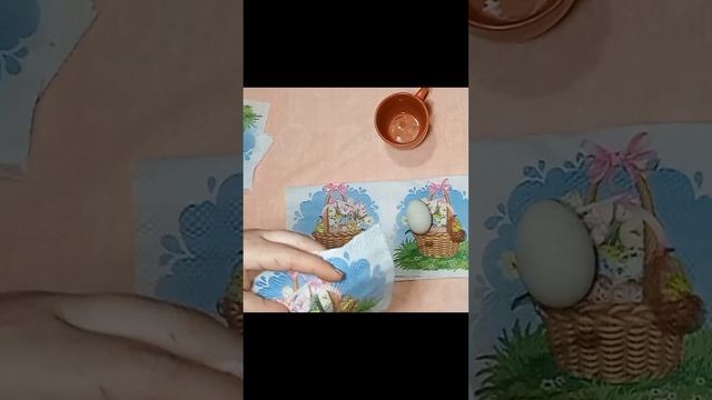 Писанка у техніці декупаж. Готуємося до Великодніх свят.#писанка