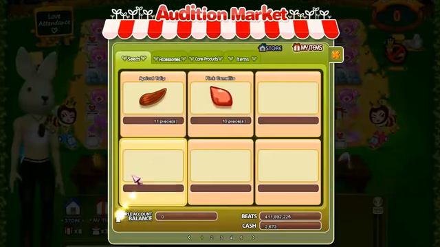 05/02/2018 Part 2 (23:41) Harvesting the garden with the Home Premium item - Audition Redbana