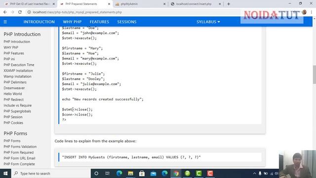 PHP Prepared Statements