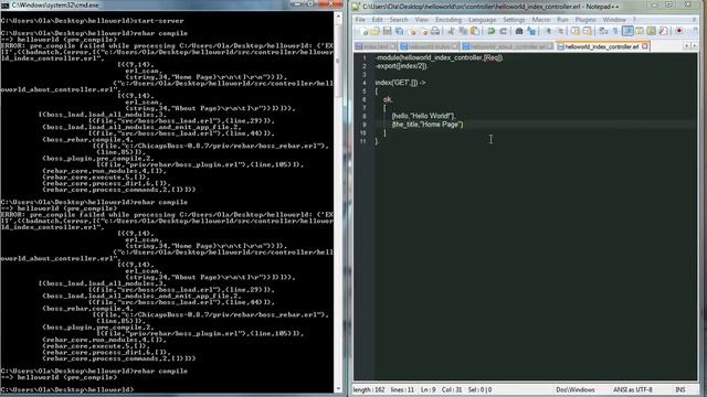 26 Erlang - Web Application - Chicago boss framework part 2